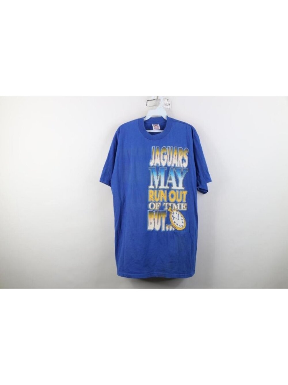 Vtg 90s Mens Large Faded Jacksonville Jaguars Football Short Sleeve T-Shirt USA